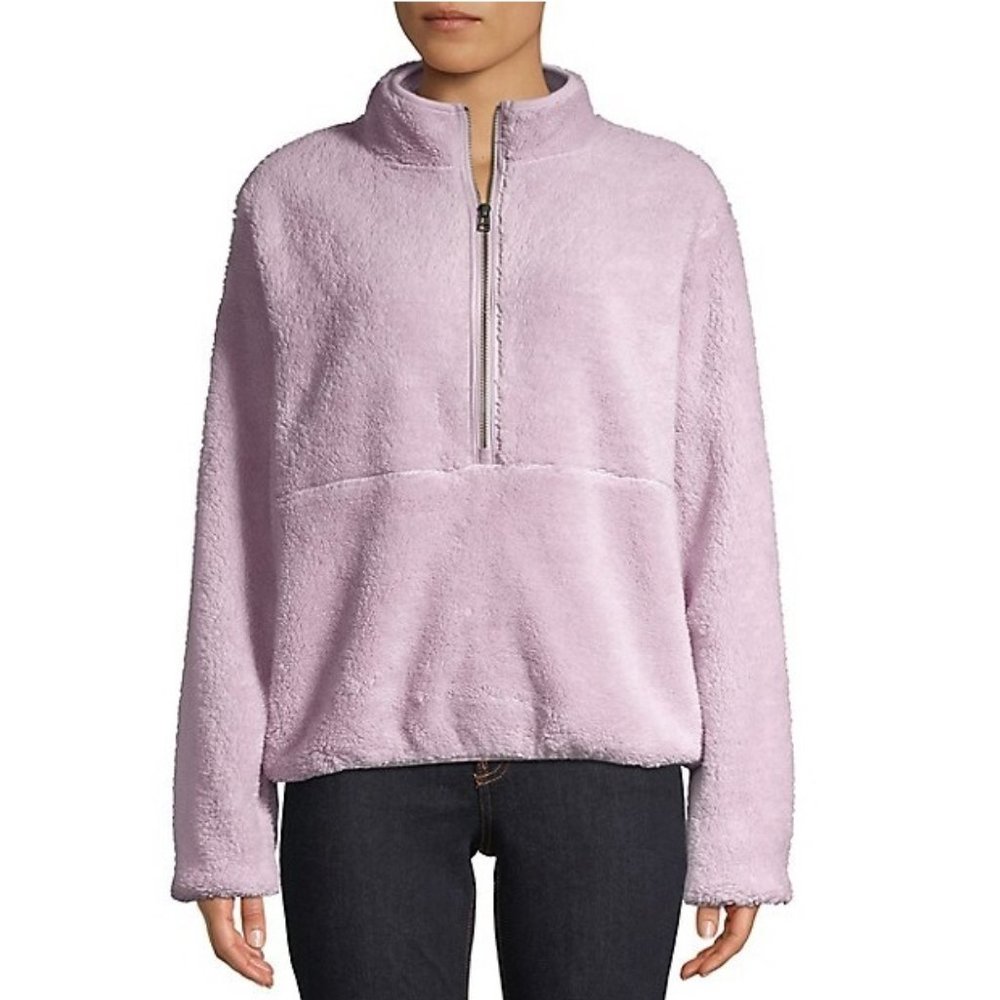 🎁 Core Life Quarter-Zip Faux Shearling Pullover